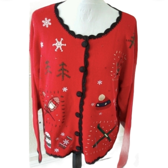 Basic Editions Ugly Christmas Sweater Size XL - Picture 2 of 7